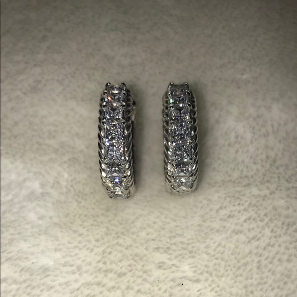 Judith Ripka Jewelry - Judith Kipka Diamonique Sterling Hoop Earrings